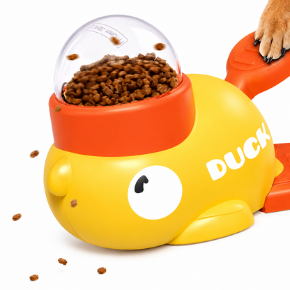 Pato Lanza Premios Automático — Juguete Interactivo para Perros y Gatos