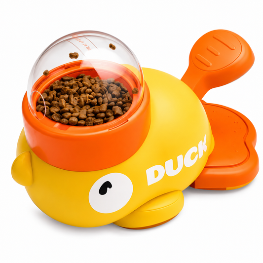 Pato Lanza Premios Automático — Juguete Interactivo para Perros y Gatos